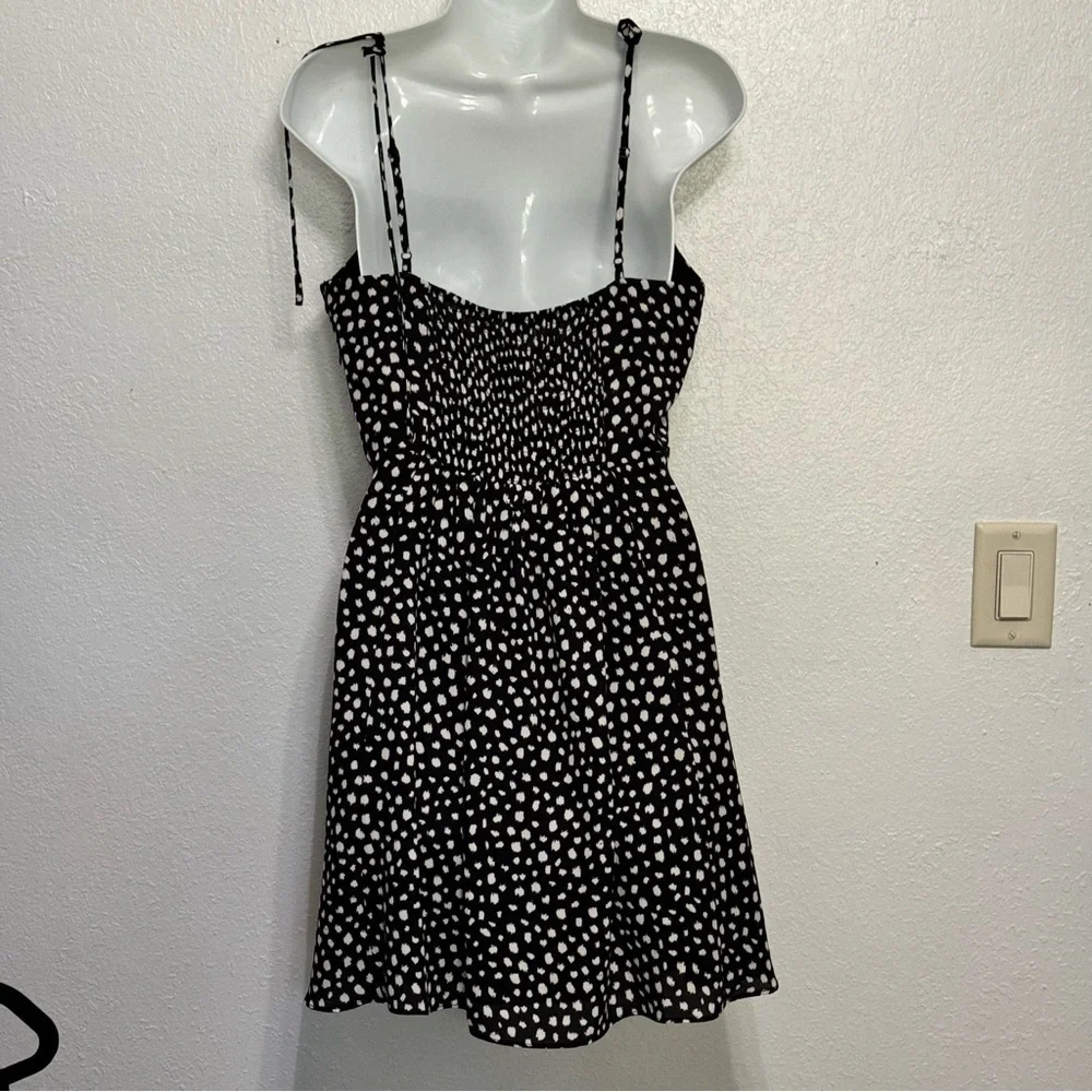 Lola Grace black and white polka dot print dress size large - Picture 3 of 9